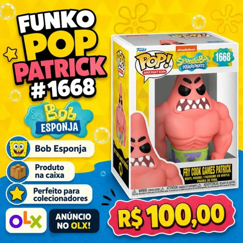 Funko Pop Patrick Musculoso Bob Esponja #1668 - R$100