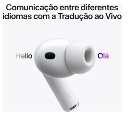 Fone AirPods Pro 3 Tradução ao vivo