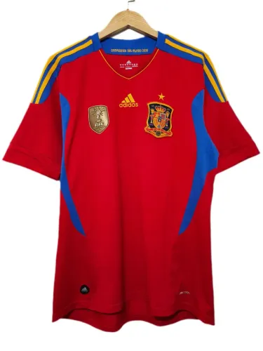 Camisa Camiseta Seleção Espanha 2011 Original Home 1 Patch Campeão Mundial 2010 Adidas