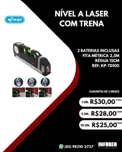 Nível a laser com trena