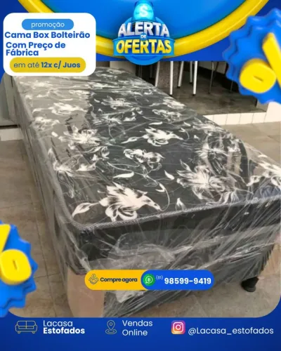 Cama box Solteirão - nova