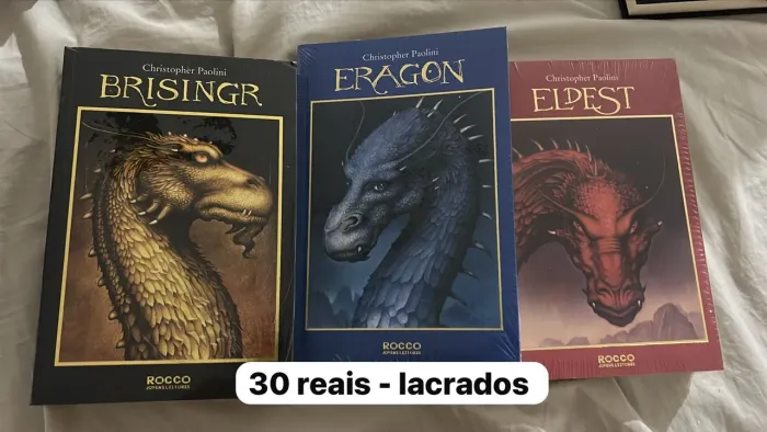 TRILOGIA ERAGON ELDEST E BRISINGR LACRADA 
