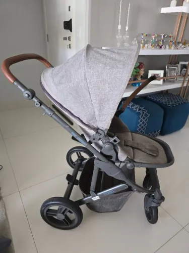 Carrinho De Bebê Abc Design Como 4 + Moisés + Bebê Conforto + Bolsa