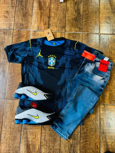 Camisetas tailandesas jogador 1.1 do Brasil