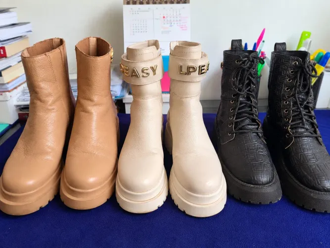 Lote 3 botas lança perfume Tam 35