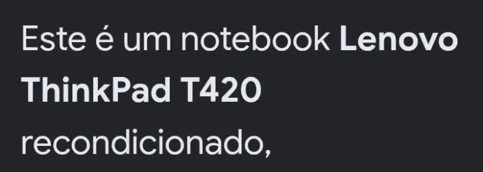 Notebook Lenovo