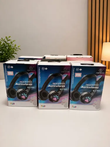 Fones de Ouvido Infantil (Cat Ear) Bluetooth - Novos