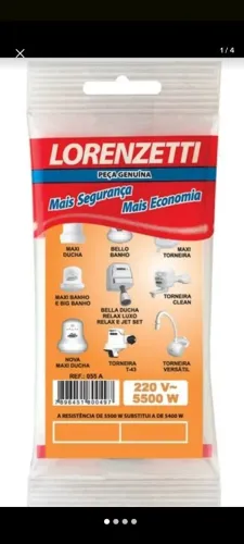 Resistência para chuveiro Lorenzetti maxi ducha torneira 220 V 5500 W
