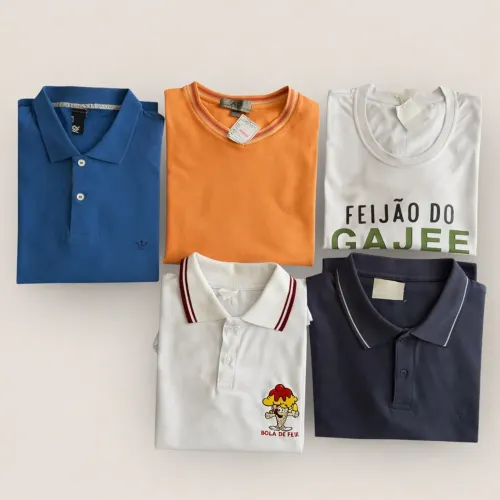 5 CAMISAS MASC POLO E T-SHIRT SOGITHOS SOUTH&CO AD