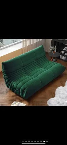 Sofá Togo Boucle Retro 2 Lugares Verde Otimo Estado