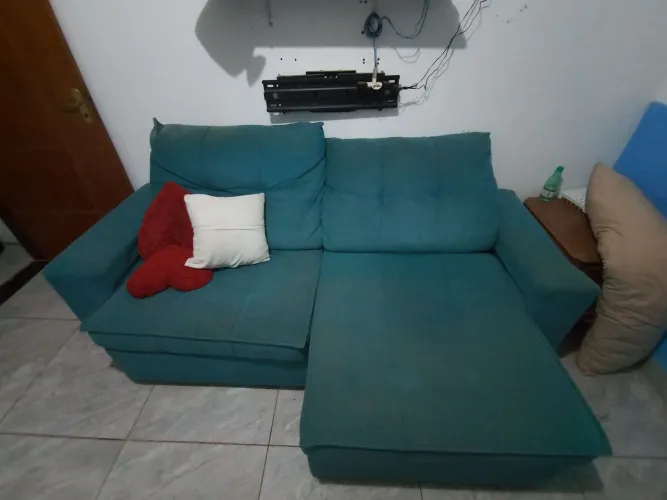 Sofá retrátil e inclinável 2 lugares