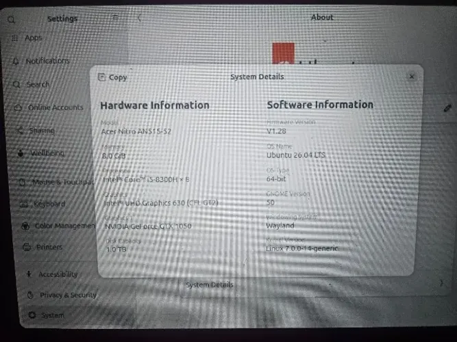 Acer nitro notebook
