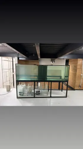 Aquário 220x70x80 15mm completo com base