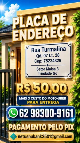 Placa de endereço
