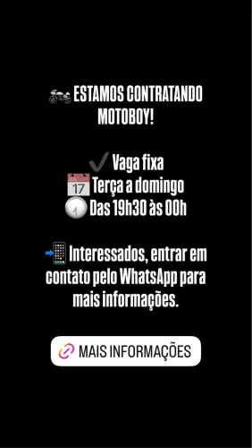 Vaga motoboy