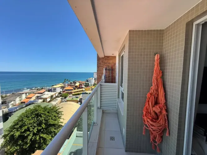 Apartamento vista mar, 1 quarto, 2 banheiros, varanda, infraestrutura - Rio Vermelho