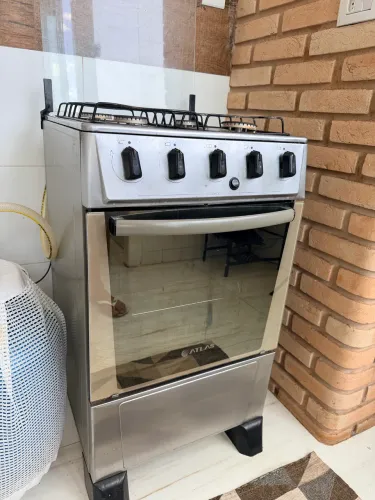 Fogão inox 4 bocas acendedor automático