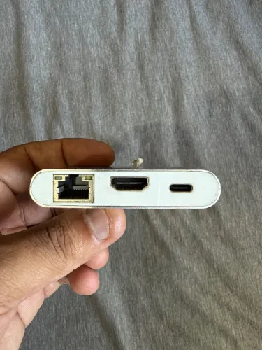 Adaptador USBC - USBA, HDMI, Rede 1Gb/s. Bom para DeX