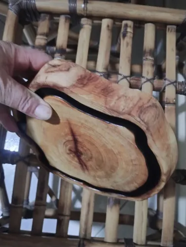 Tábua de carne resinada rústica