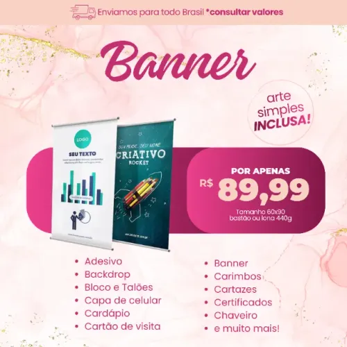 Banner para divulgar o seu négocio