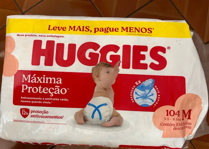 Fralda Huggies TAM M