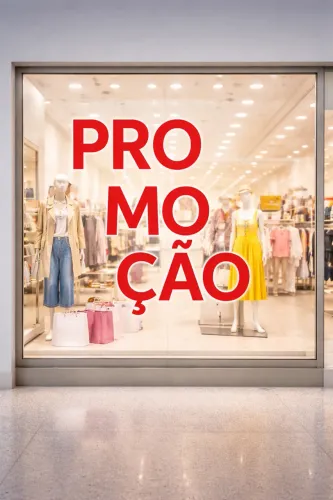 Adesivo promoção para loja