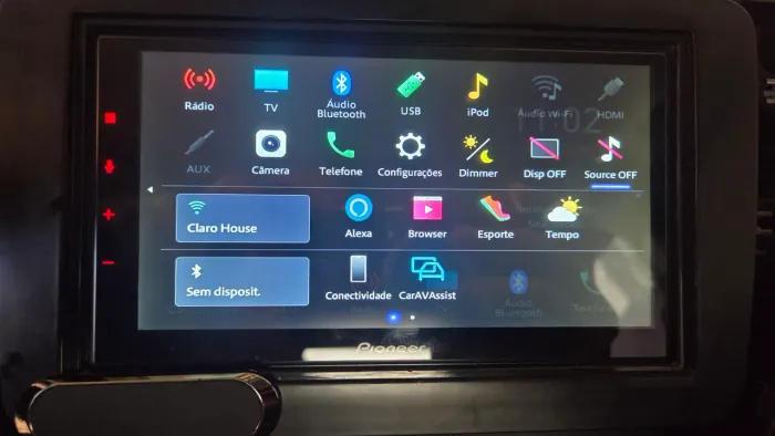 Multimídia Pioneer z6380tv + controle longa distância+ adaptador para controle de volante 
