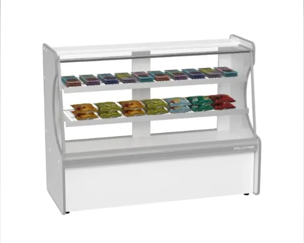 Vitrine Seca Pop Luxo Branco 1,00 M  - Polo Frio