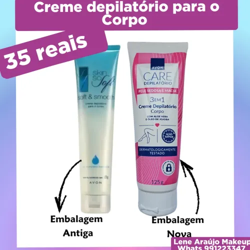 Creme depilatório para o Corpo 3 em 1
