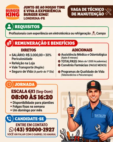Vaga | Técnico de Manutenção