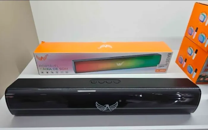 Caixa de Som SoundBar Bluetooth RGB.