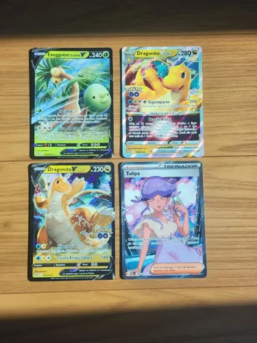 Lote cartas Pokémon - 4 cartas originais ( perfeito estado de conservação )