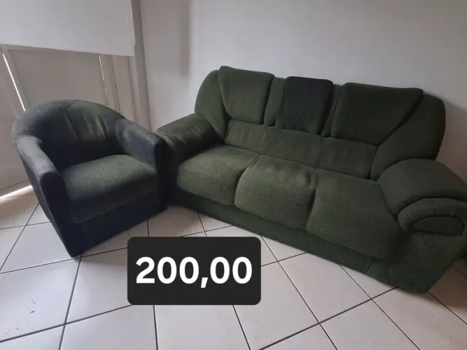 Desapego Sofá 3 lugares e poltrona