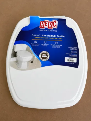 Assento Sanitário Almofadado Premium Thema Herc Branco