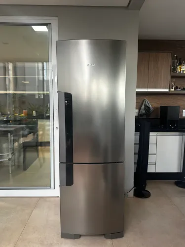 Geladeira Consul Duplex Inverter 397L Inox Evox Seminova 