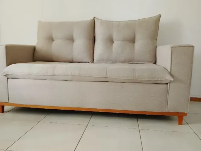 Sofá fixo 2 lugares estado impecável