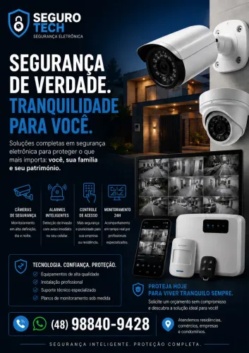 Câmeras e alarme 