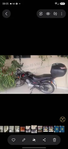 Fan 125 ES Ano 2011 partida elétrica  km 58.754
