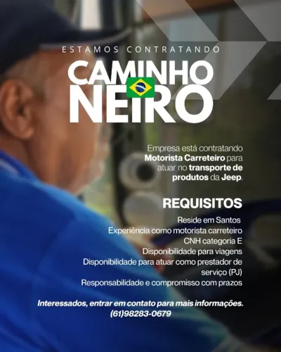 Caminhoneiro Prestador de serviço