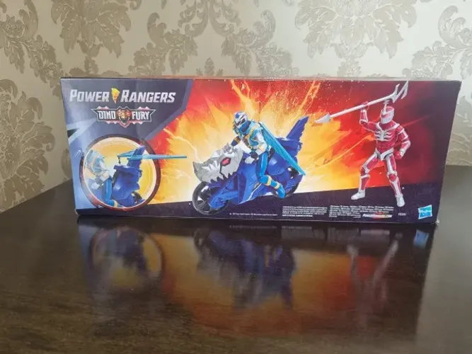 Kit Duelo Power Rangers Dino Fury2 Figuras + Veículo. Hasbro