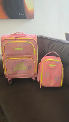 Kit Xtrem Mala Lancheira Estojo Speedy Pack Samsonite Pink