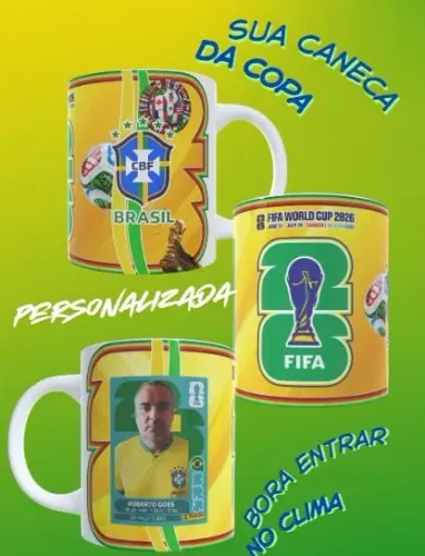 Caneca personalizada Copa figurinha