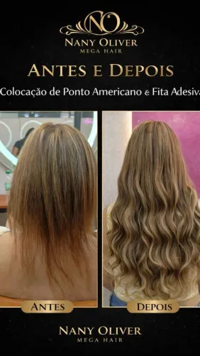 Colocação e manutenção de mega hair 