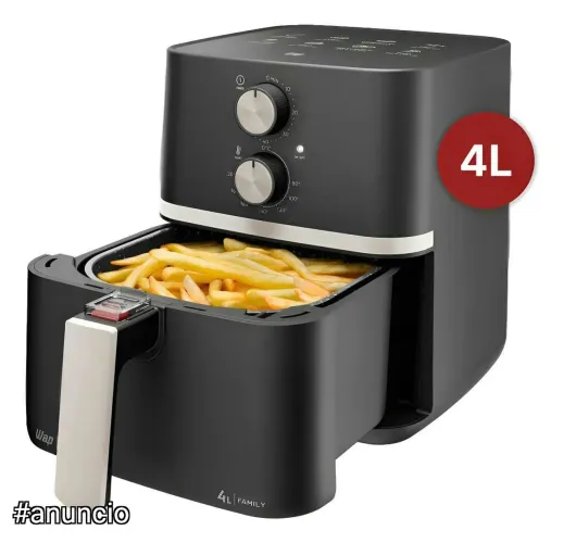 Fritadeira Elétrica Wap Air Fryer Family 4l Antiaderente E Automático 1500w