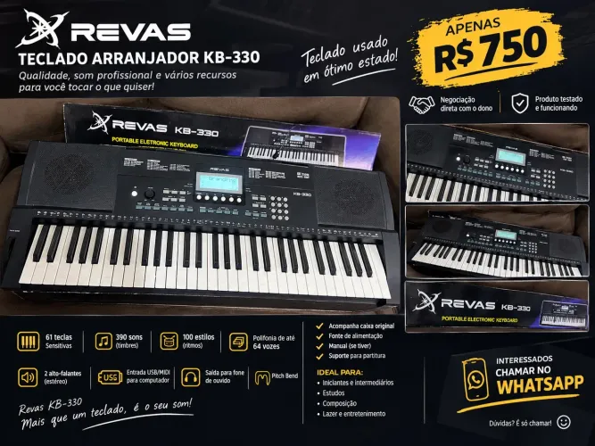 TECLADO REVAS KB-330