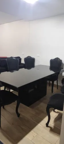 Mesa Jantar 8 Lugares - Laqueada Preta - 2 metros