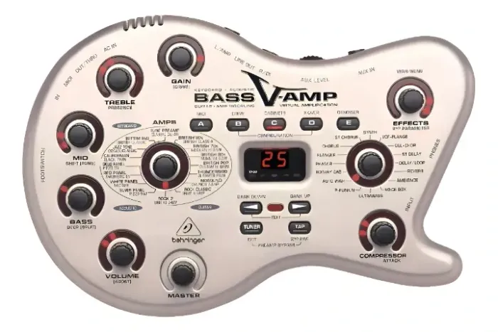 Pedaleira Para Baixo Behringer Bass V-amp 220v Cor Prata