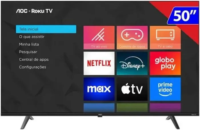 Smart TV AOC Roku TV 50" 4K (50U7045/78G)