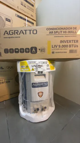 Ar-condicionado Agratto LIV TOP Inverter 9.000 BTU's Quente e Frio novo com garantia