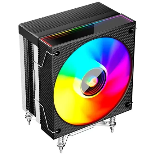 Air Cooler C3Tech FC-L160M Black 120mm Led Rainbow Intel LGA1851 e AM5 - WZetta